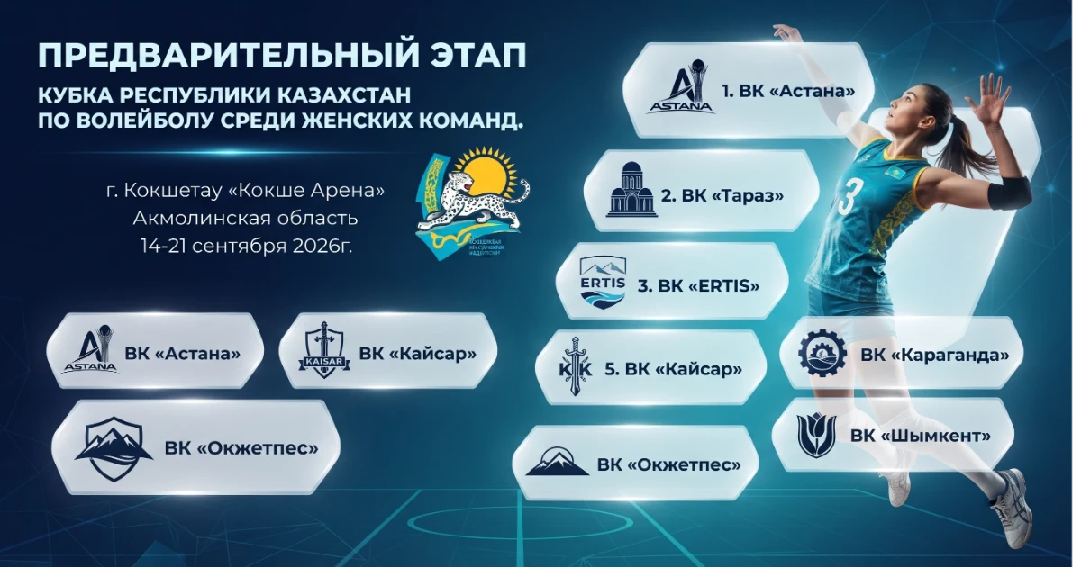 Стартует предварительный этап Кубка РК по волейболу!