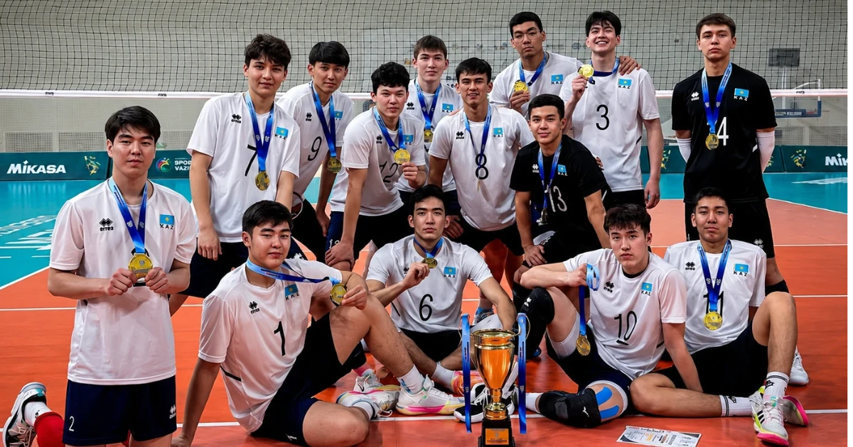 Kazakhstan Men’s U18 National Team Crowned CAVA Champions