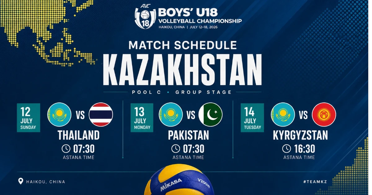 Қазақстан U18: матчтар кестесі