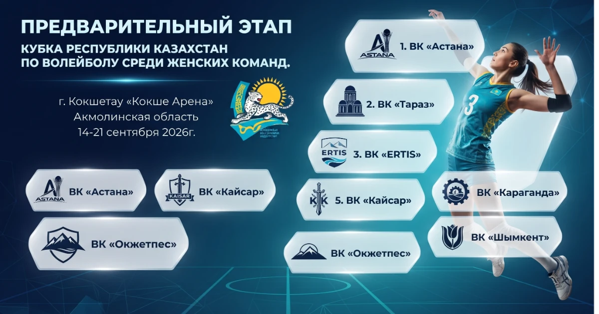 The preliminary stage of the Kazakhstan Volleyball Cup kicks off!