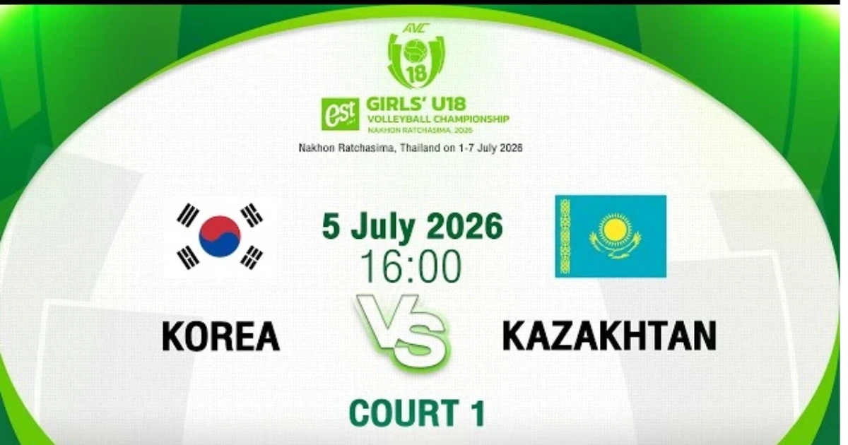 KOR-KAZ l QF l Court 1 l AVC Girls’ U 18 Volleyball championship 2026