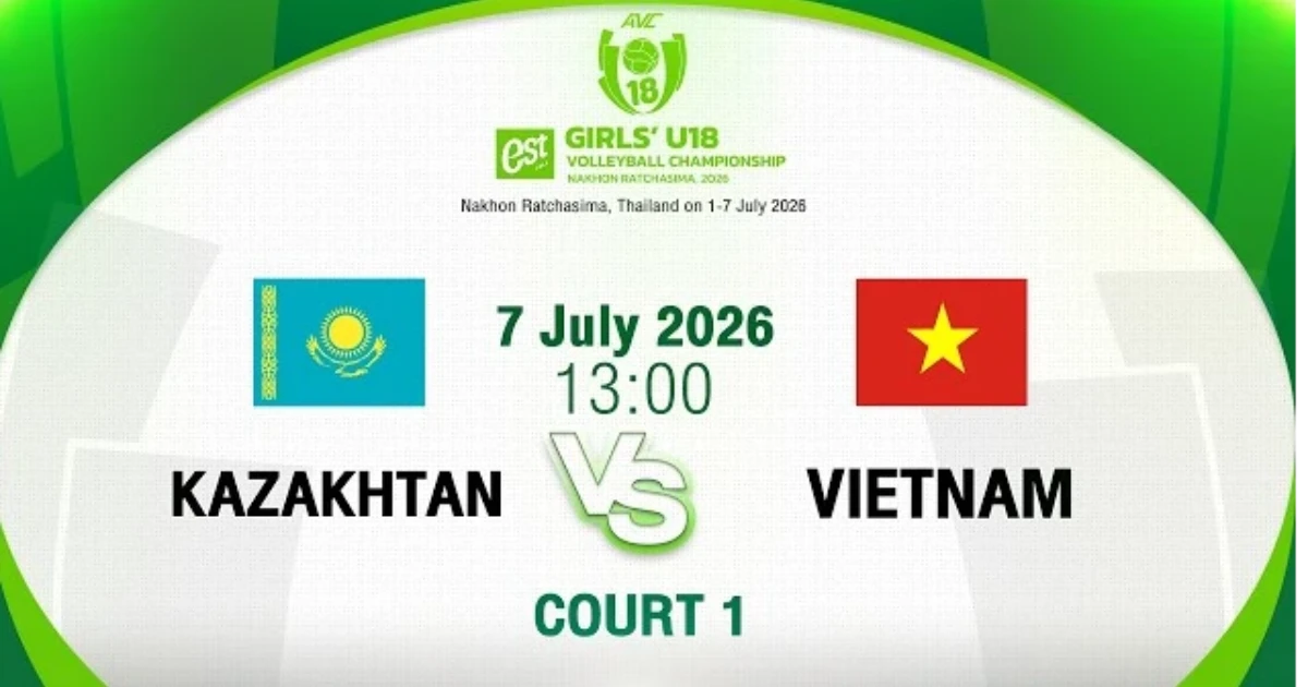 KAZ-VIE l F5-6 l Court 1 l AVC Girls’ U 18 Volleyball championship 2026